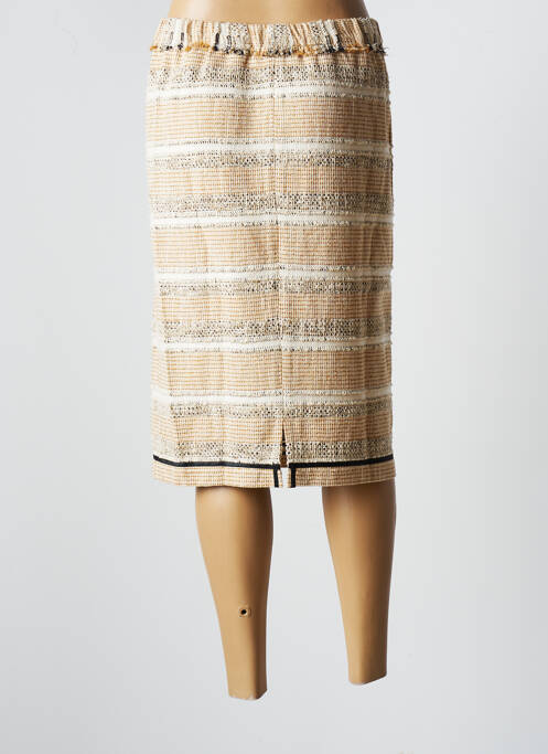 Jupe mi-longue taille normale beige POMANDERE femme
