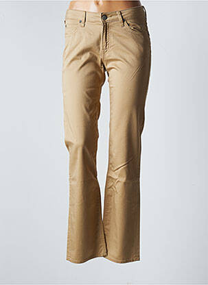 Pantalon slim taille basse taille basse marron LEE femme