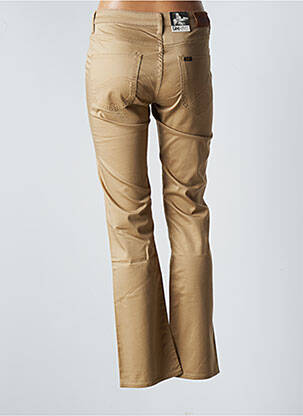 Pantalon slim taille basse taille basse marron LEE femme