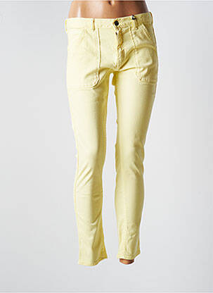 Jeans coupe slim slim taille normale jaune ACQUAVERDE femme
