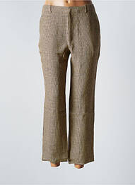 Pantalon 7/8 taille haute taille haute beige BELLA JONES femme