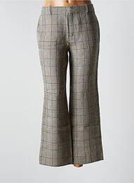 Pantalon 7/8 fermeture zippée sous rabat avec crochet taille normale vert BELLA JONES femme