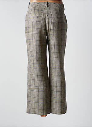 Pantalon 7/8 fermeture zippée sous rabat avec crochet taille normale vert BELLA JONES femme