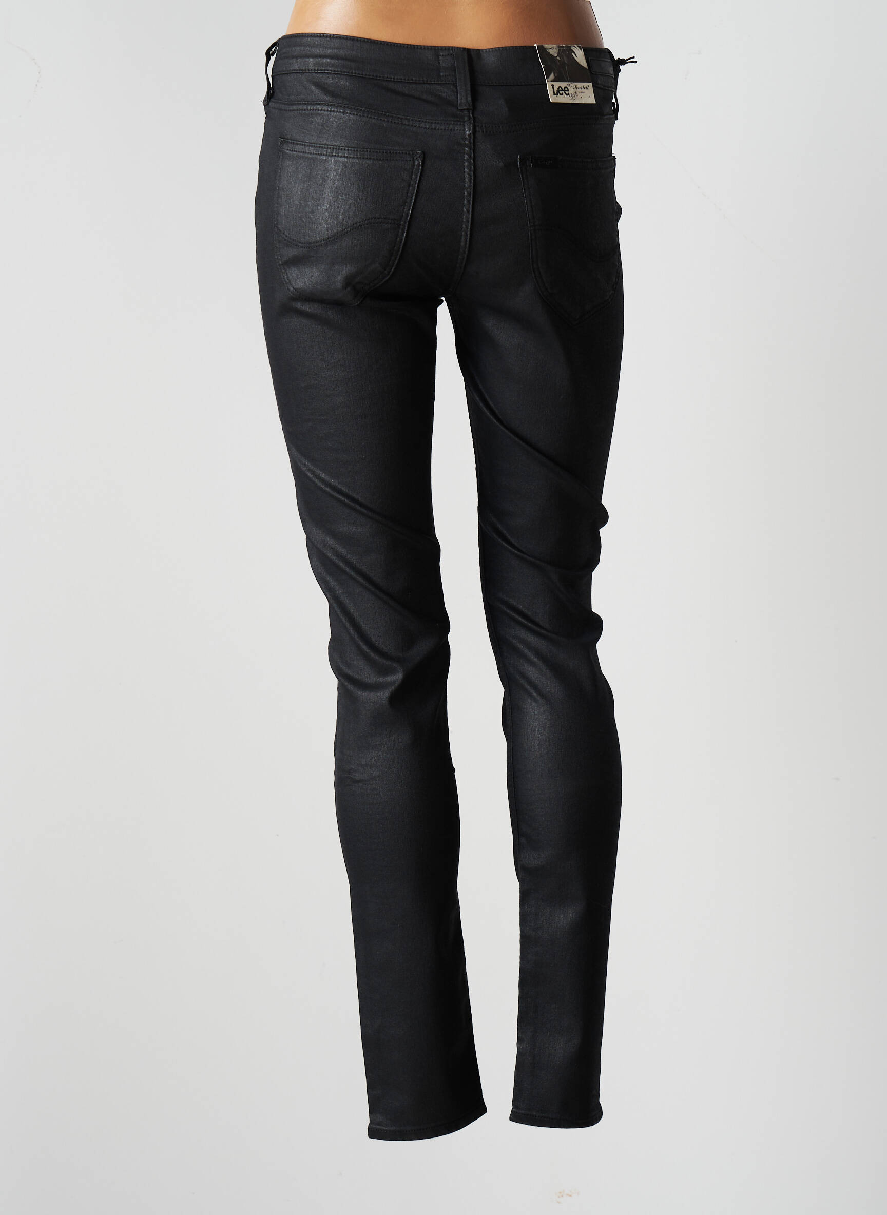 Jeans skinny stretch taille basse noir LEE femme