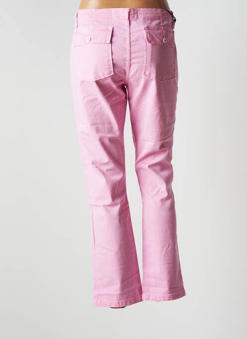 Jeans coupe droite rose ACQUAVERDE pour femme