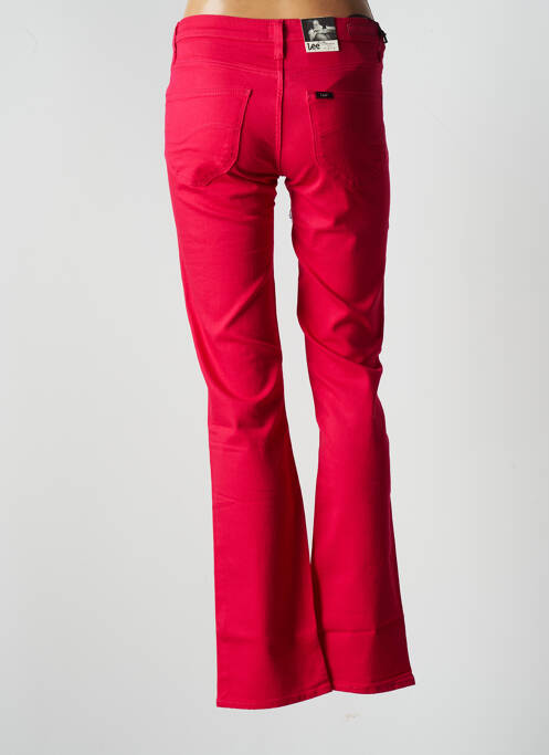 Jeans coupe droite rose LEE pour femme