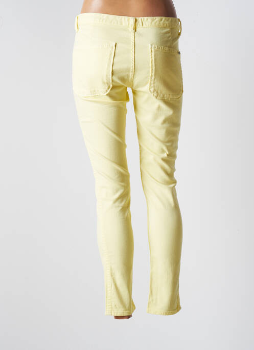 Jeans coupe slim jaune ACQUAVERDE pour femme