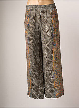 Pantalon large tissage crêpe taille normale vert STELLA FOREST femme