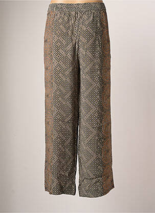 Pantalon large tissage crêpe taille normale vert STELLA FOREST femme
