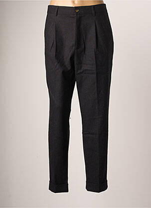 Pantalon slim taille normale taille normale noir LEON & HARPER femme