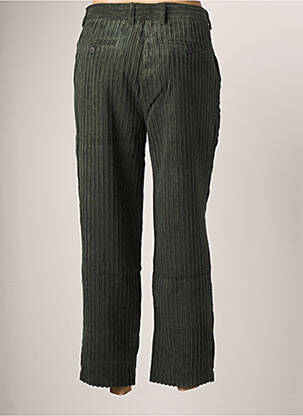 Pantalon chino fermeture zippée sous rabat boutonné taille normale vert HOD femme