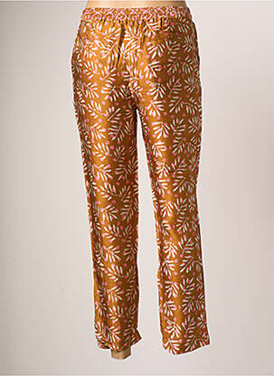 Pantalon slim taille élastique taille normale marron BELLA JONES femme