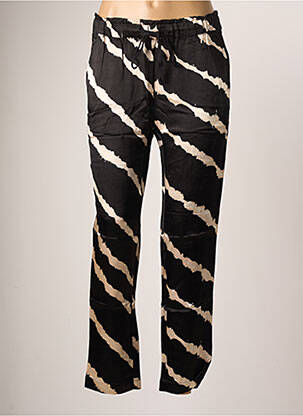 Pantalon slim taille élastique taille normale noir LEON & HARPER femme
