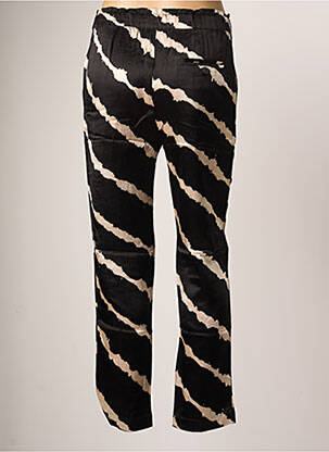 Pantalon slim taille élastique taille normale noir LEON & HARPER femme