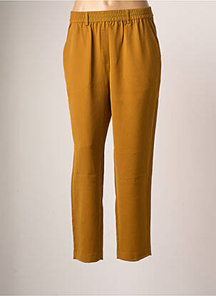 Pantalon chino tissage popeline taille normale jaune SECOND FEMALE femme