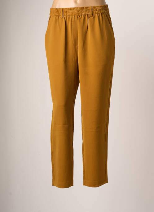 Pantalon chino tissage popeline taille normale jaune SECOND FEMALE femme