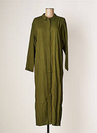 Robe longue manches longues manches longues vert KARMA KOMA femme