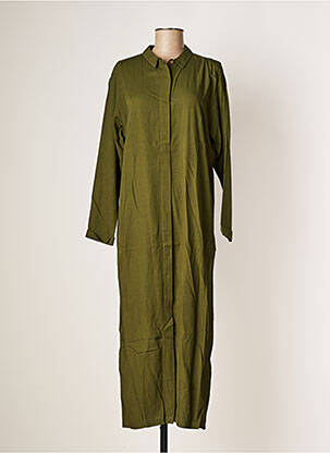 Robe longue manches longues manches longues vert KARMA KOMA femme