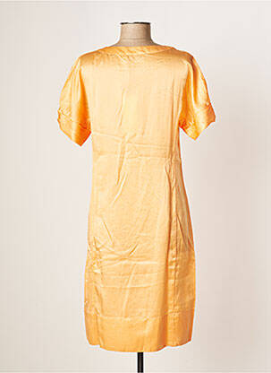 Robe mi-longue coupe fluide manches courtes orange 0039 ITALY femme