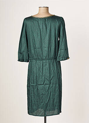 Robe mi-longue coupe fluide manches 3/4 vert JOLIE JOLIE PAR PETITE MENDIGOTE femme