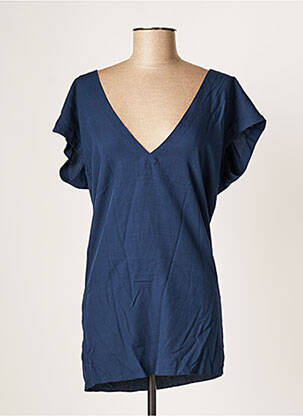 Tunique manches courtes manches manches chauves souris bleu KARMA KOMA femme