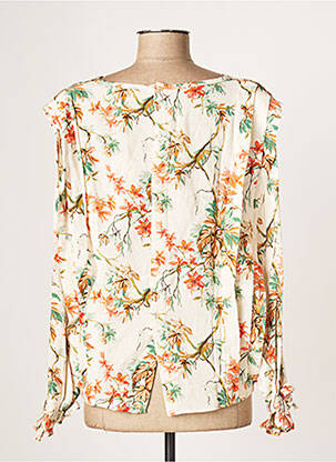 Blouse imprimé fleurs manches longues beige MY SUNDAY MORNING femme