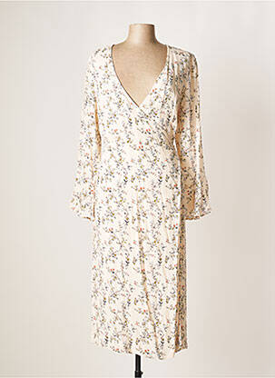 Robe mi-longue imprimé fleurs manches longues rose ESSENTIEL ANTWERP femme