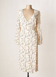 Robe mi-longue imprimé fleurs manches longues rose ESSENTIEL ANTWERP femme