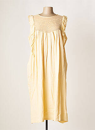 Robe mi-longue sans manche sans manche beige MY SUNDAY MORNING femme