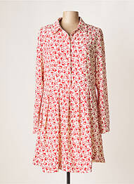 Robe courte coupe évasée manches longues beige ESSENTIEL ANTWERP femme