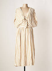 Robe longue beige MY SUNDAY MORNING pour femme seconde vue