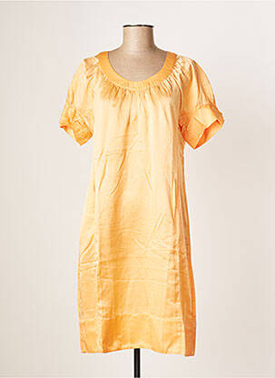 Robe mi-longue orange 0039 ITALY pour femme