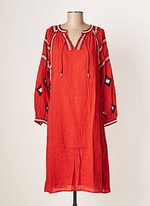 Robe mi-longue rouge HARTFORD pour femme