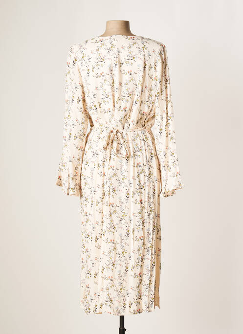Robe mi-longue imprimé fleurs manches longues rose ESSENTIEL ANTWERP femme