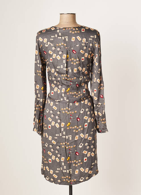 Robe mi-longue gris NICE THINGS pour femme