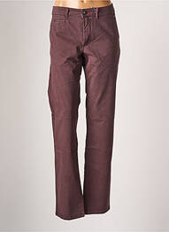 Pantalon chino stretch taille normale violet DELAHAYE homme