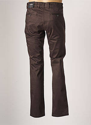 Pantalon chino stretch taille normale marron DELAHAYE homme