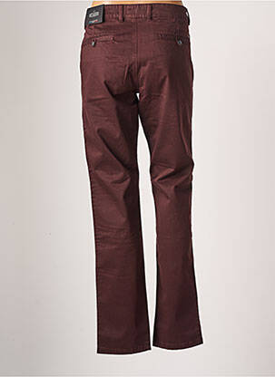 Pantalon chino stretch taille normale rouge DELAHAYE homme