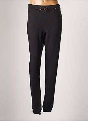 Jogging finition bords-côtes taille normale noir DELAHAYE homme