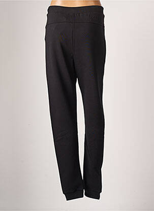 Jogging finition bords-côtes taille normale noir DELAHAYE homme