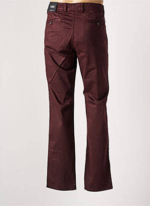 Pantalon chino stretch taille normale rouge DELAHAYE homme