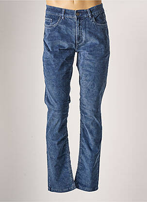 Pantalon slim stretch taille normale bleu DELAHAYE homme