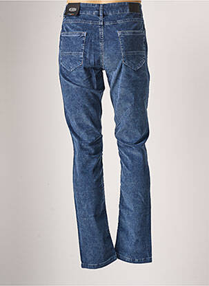 Pantalon slim tissage velours taille normale bleu DELAHAYE homme