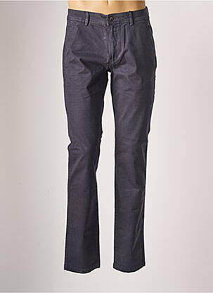 Pantalon chino imprimé imprimé prince de galle taille normale bleu DELAHAYE homme