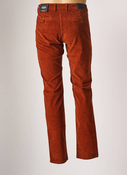 Pantalon chino marron DELAHAYE pour homme