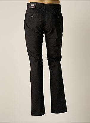 Pantalon chino tissage chiné taille normale noir DELAHAYE homme