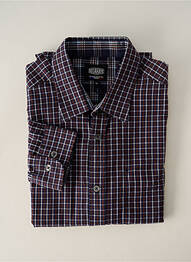 Chemise manches longues manches longues bleu DELAHAYE homme