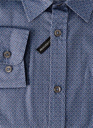 Chemise manches longues manches longues bleu DELAHAYE homme