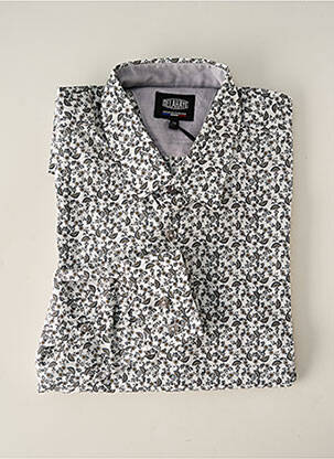 Chemise manches longues imprimé fleurs blanc DELAHAYE homme