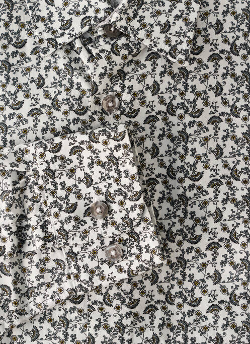 Chemise manches longues blanc DELAHAYE pour homme